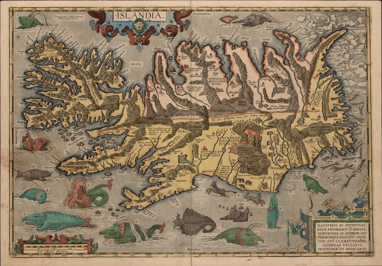 A. Velleius. Islandia de Abraham Ortelius