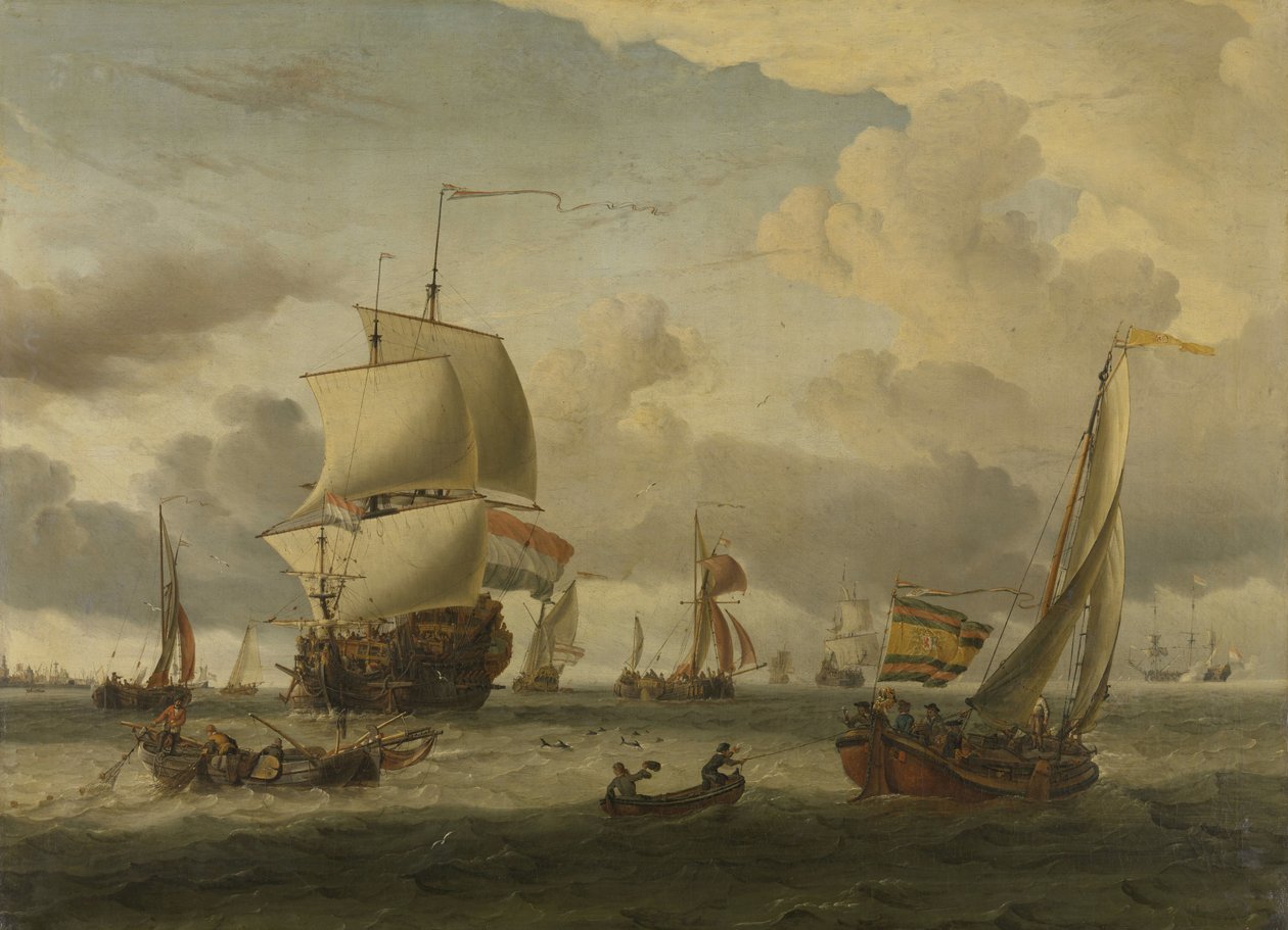 El puerto de Enkhuizen de Abraham Storck