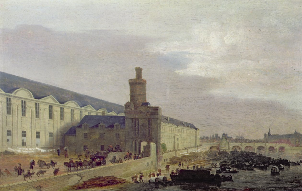 Galería del Louvre y la Porte Neuve, c.1640 de Abraham de Verwer