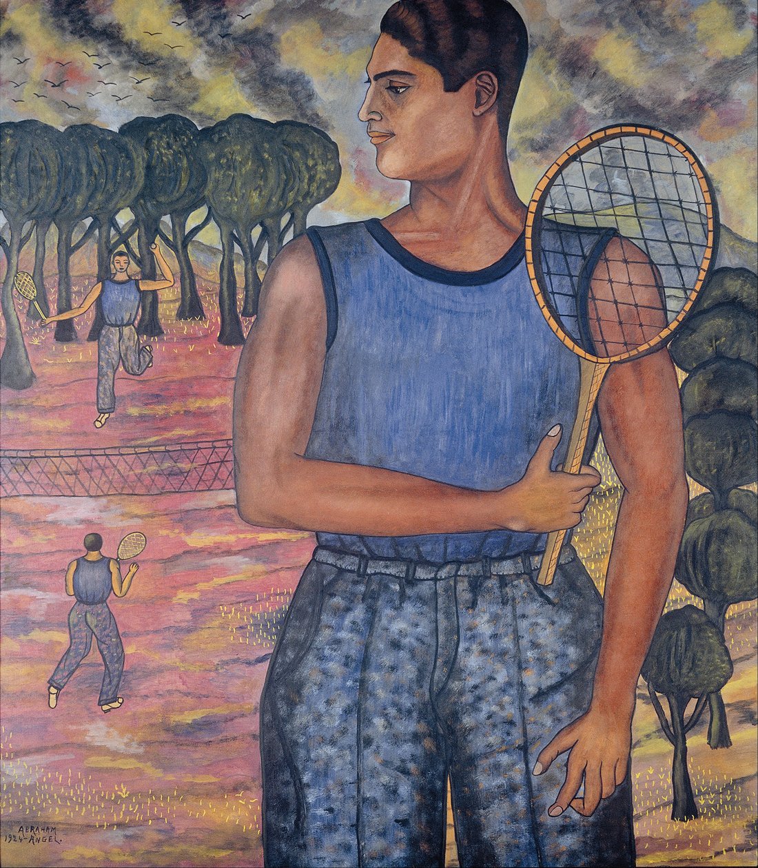 Retrato de Hugo Tilghman (El tenista) de Abraham Ángel