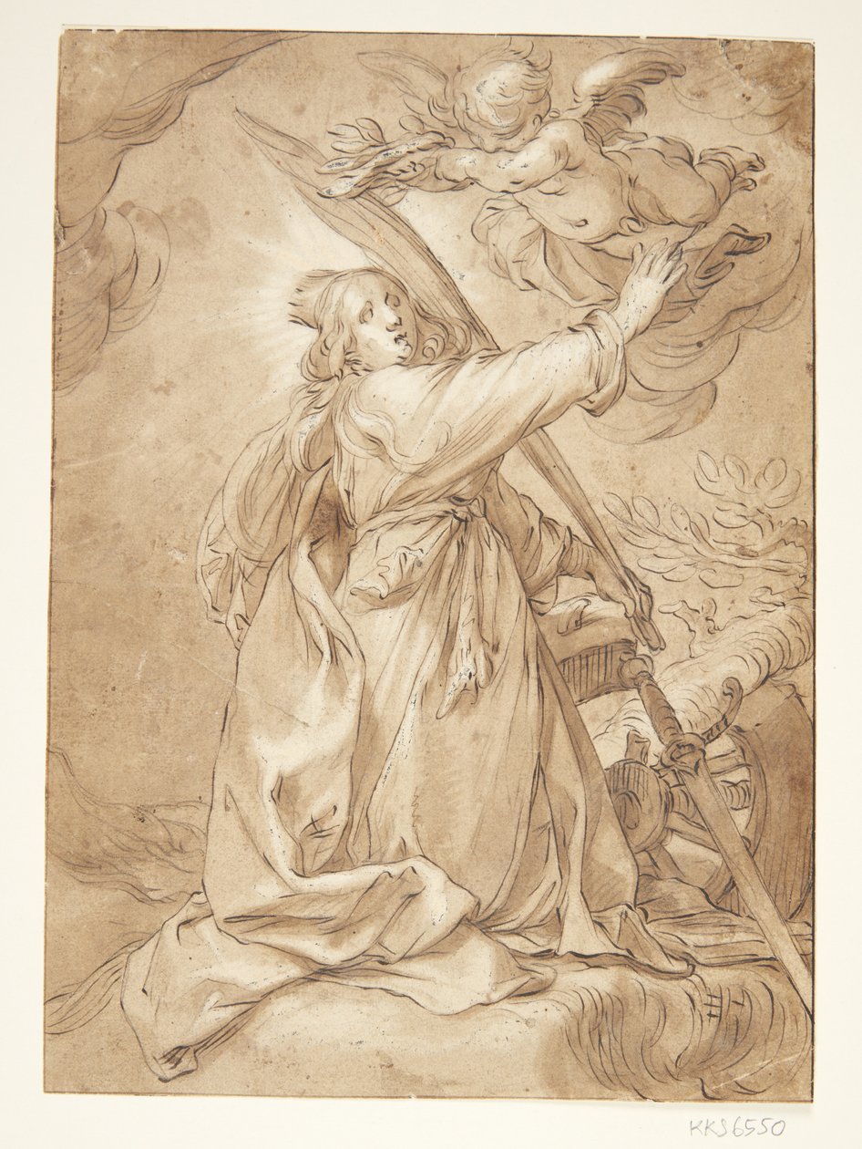 Catalina como mártir de Abraham Bloemaert