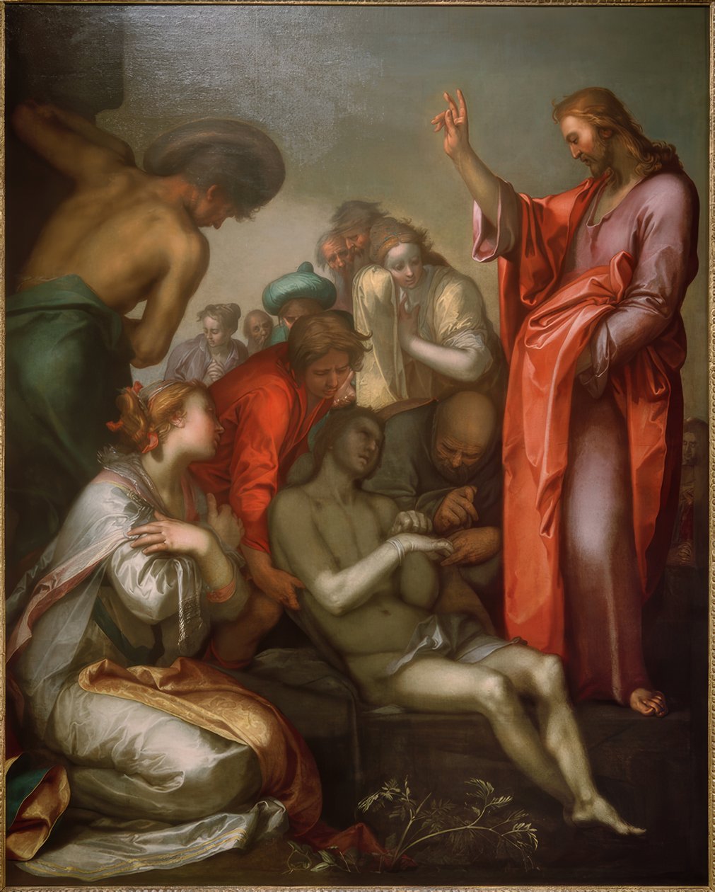 La resurrección de Lázaro de Abraham Bloemaert