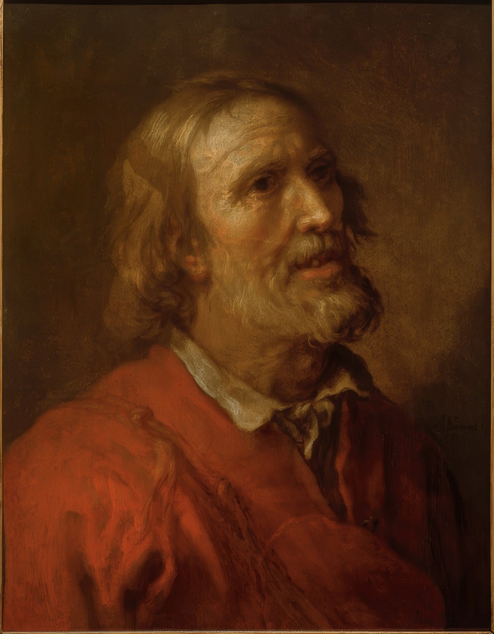 Cabeza de estudio de un anciano de Abraham Bloemaert