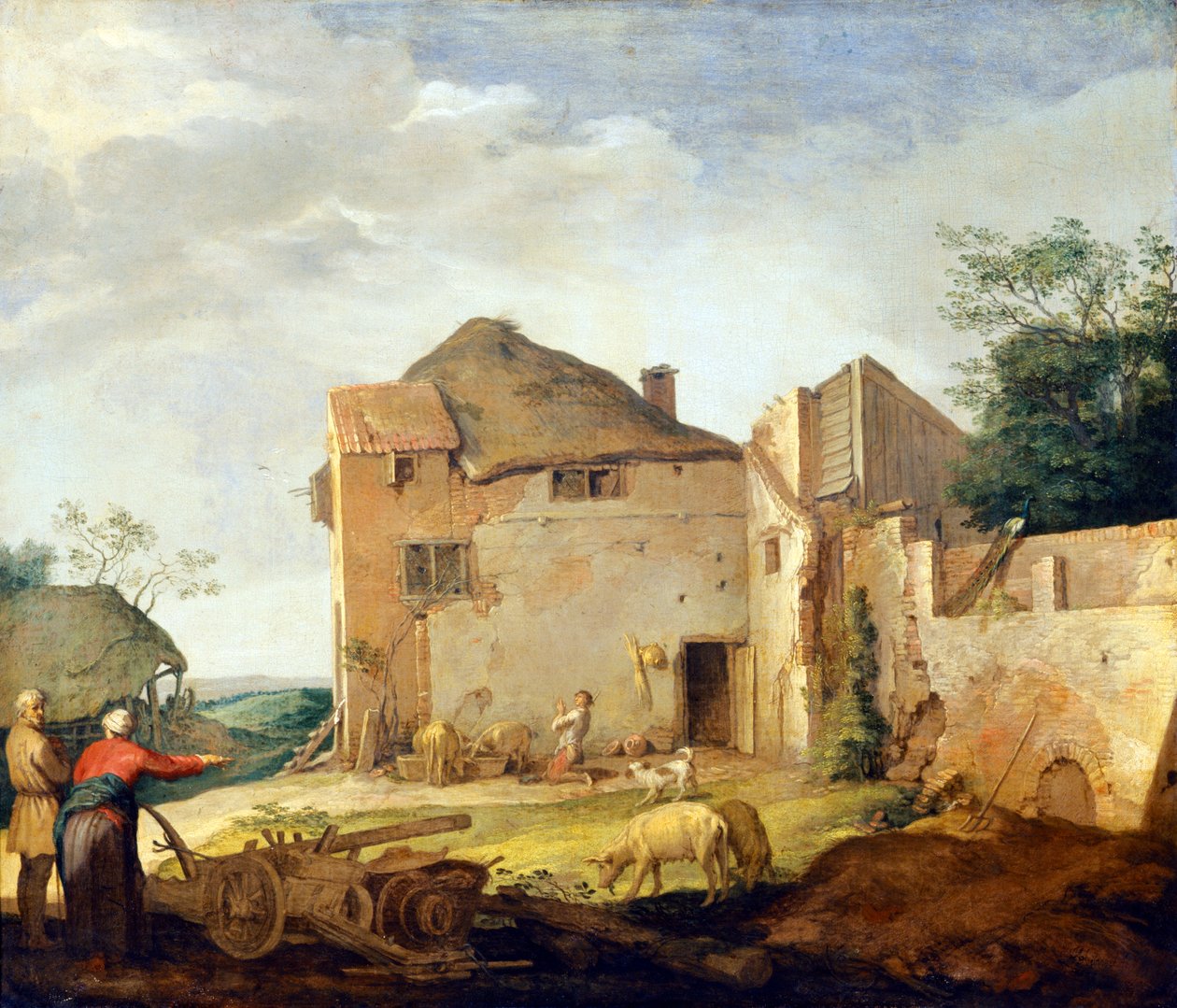 El hijo pródigo como piara de cerdos de Abraham Bloemaert