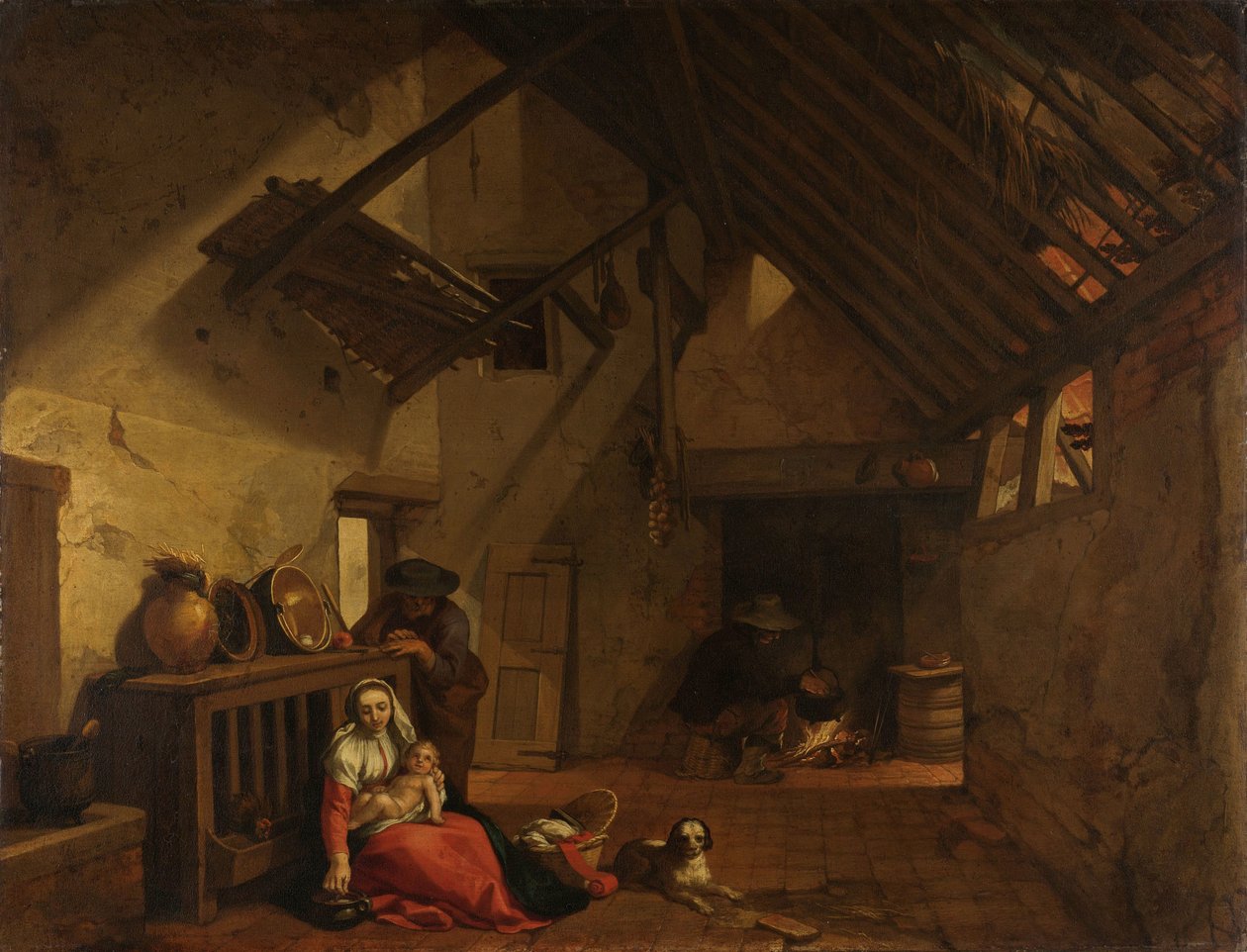 El resto de la huida a Egipto de Abraham Bloemaert