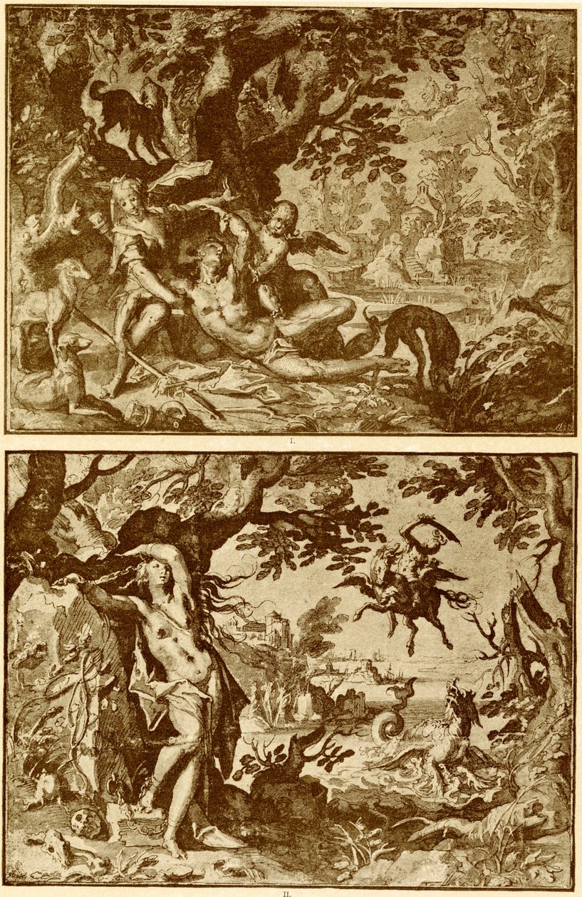 Venus y Adonis de Abraham Bloemaert