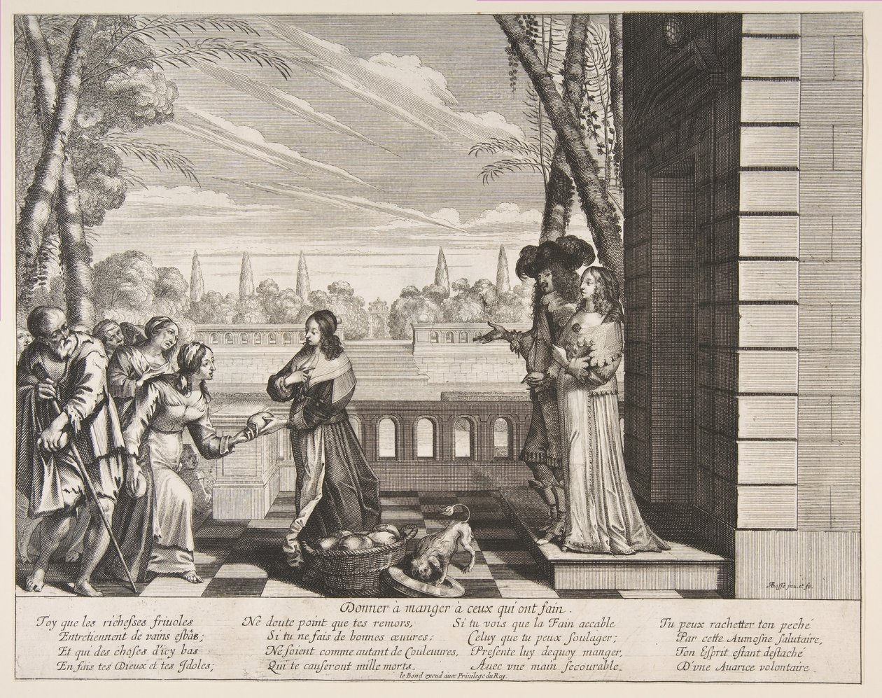 Alimentando a los Hambrientos de Abraham Bosse