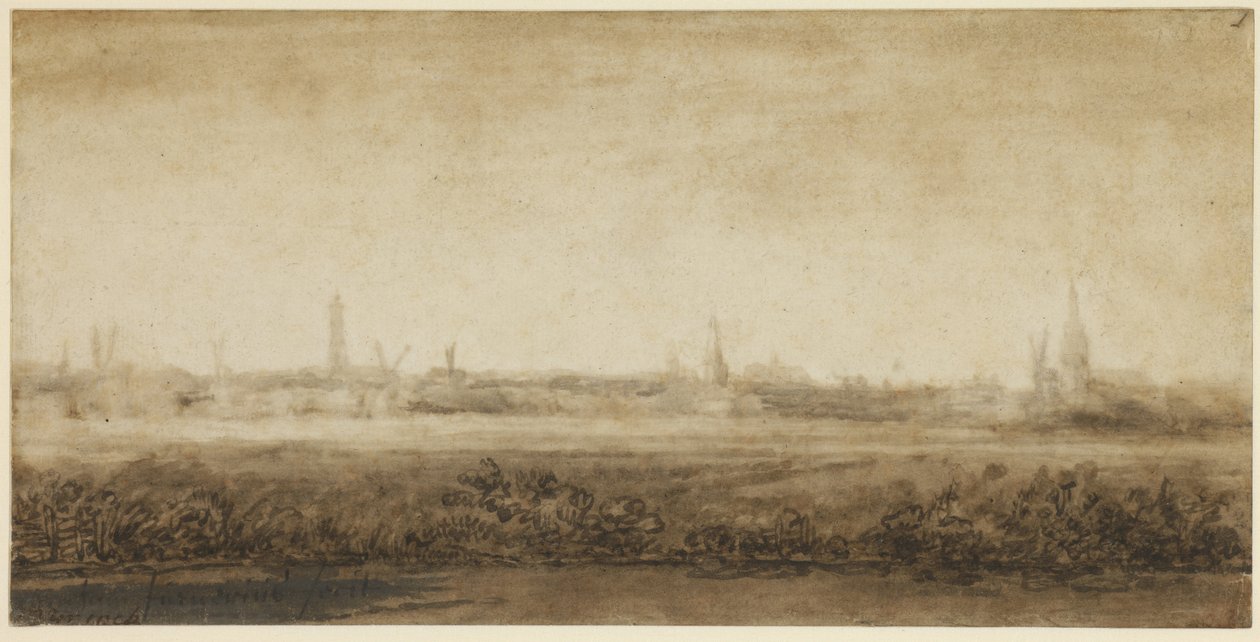 Una vista de Ámsterdam de Abraham Furnerius
