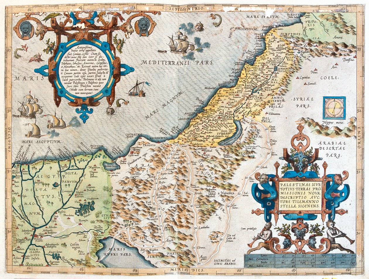 Egipto, Israel, Líbano de Abraham Ortelius