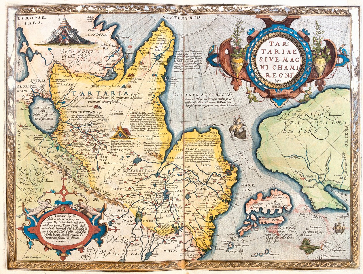 Noreste de Rusia de Abraham Ortelius