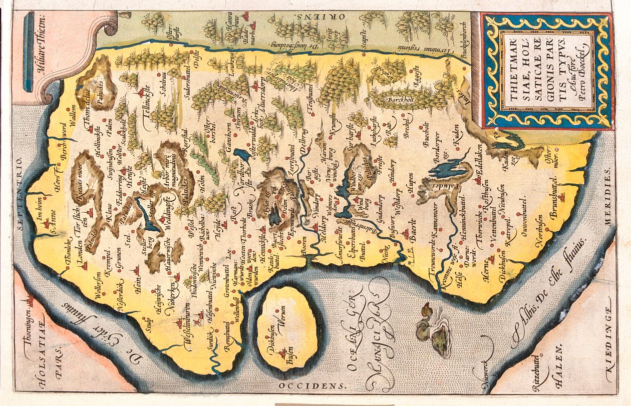 Schleswig-Holstein, Alemania de Abraham Ortelius