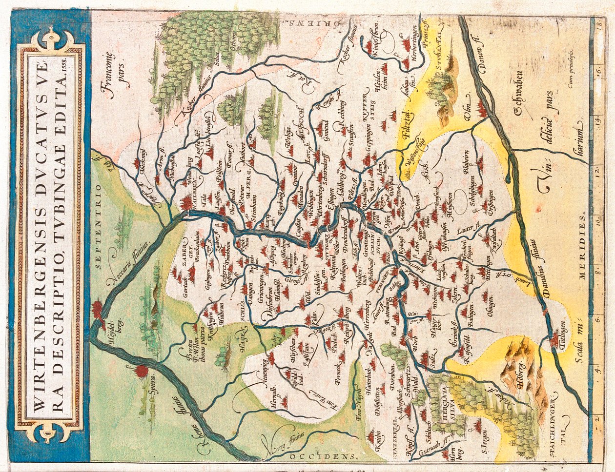 Estado federado: Baden-Württemberg, Alemania de Abraham Ortelius