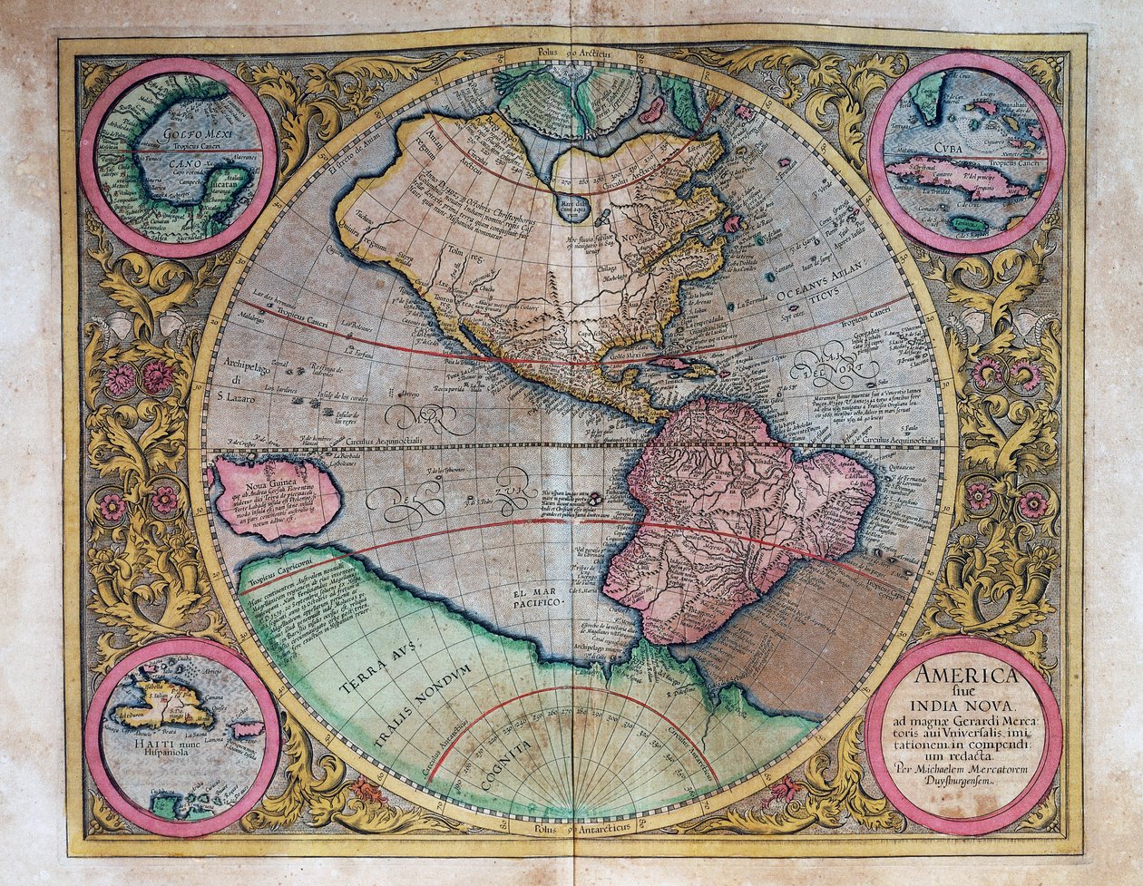 Mapa del mundo de Abraham Ortelius