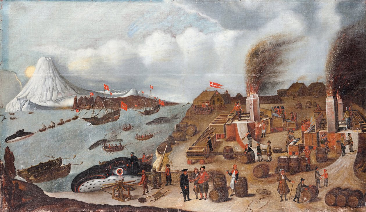 Estación ballenera danesa, 1634 de Abraham Speeck
