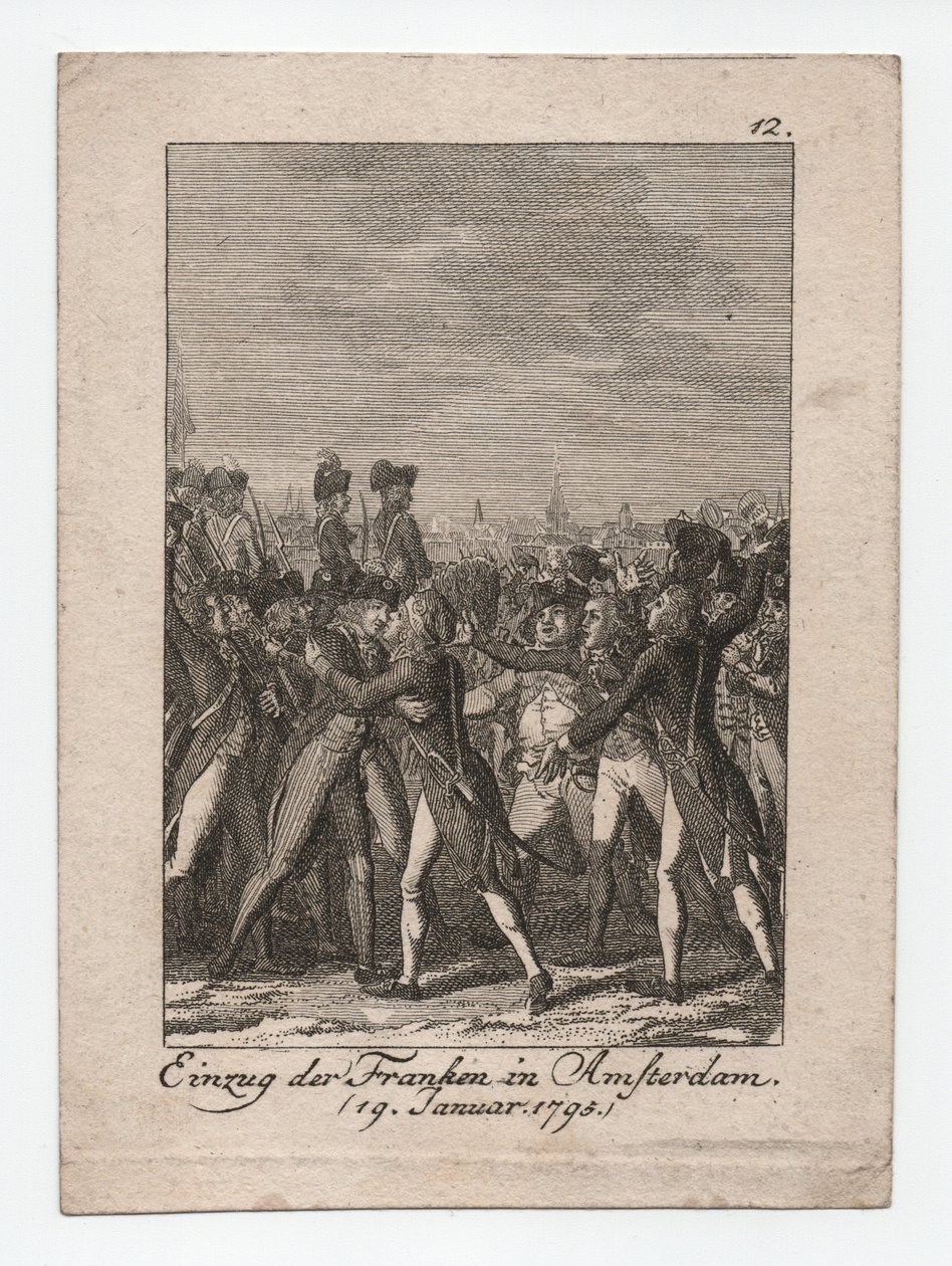 Entrada de los francos en Ámsterdam de Abraham Wolfgang Küffner