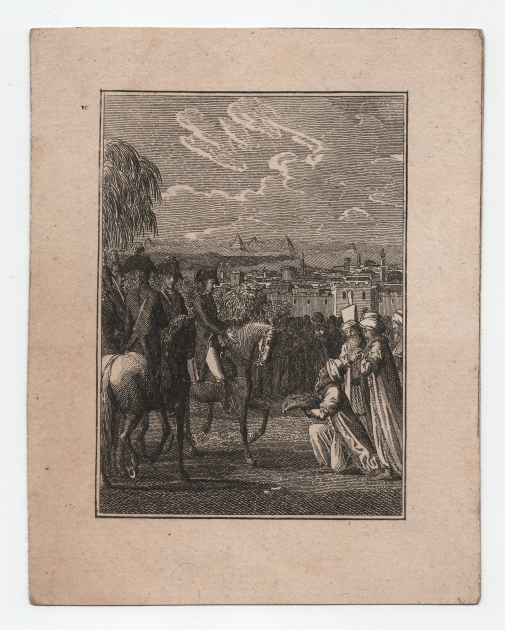 Napoleón en Egipto, hacia 1795 (grabado) de Abraham Wolfgang Küffner