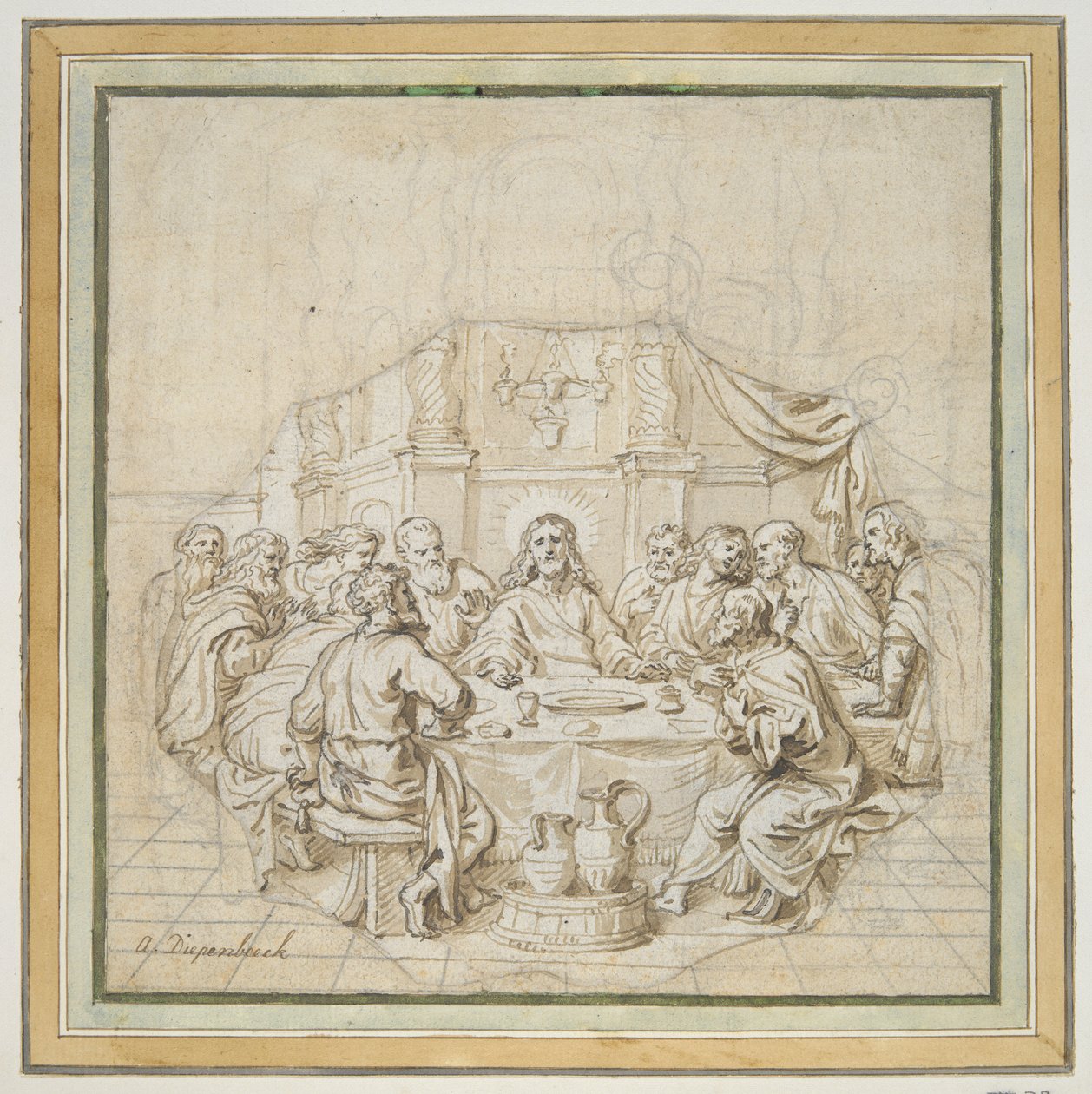 La última cena de Abraham van Diepenbeeck