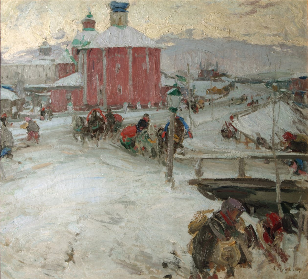 Invierno, 1909 de Abram Efimovich Arkhipov