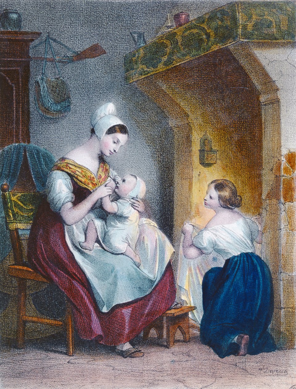 La nodriza de Achille Devéria