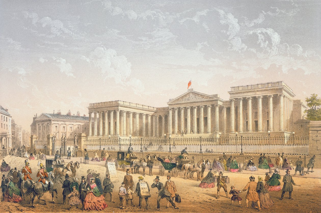 El Museo Británico, c.1862 de Achille Louis Martinet