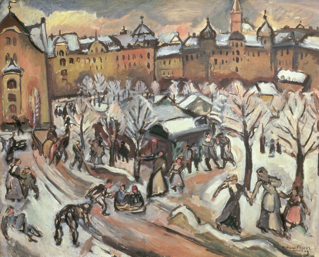 Nieve en Múnich de Achille Emile Othon Friesz