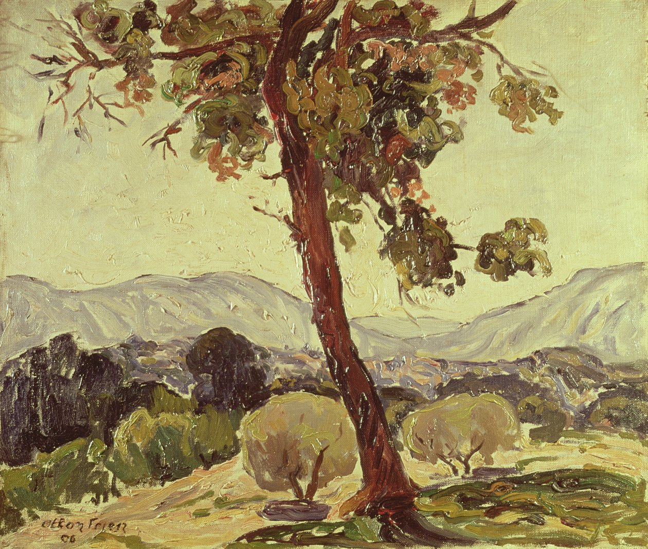 Paisaje arbolado de Achille Emile Othon Friesz