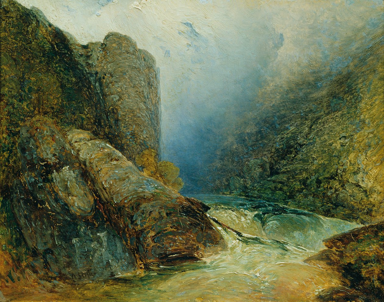 El Teufelsmauer cerca de Hohenfurt (Kienberg) de Adalbert Stifter
