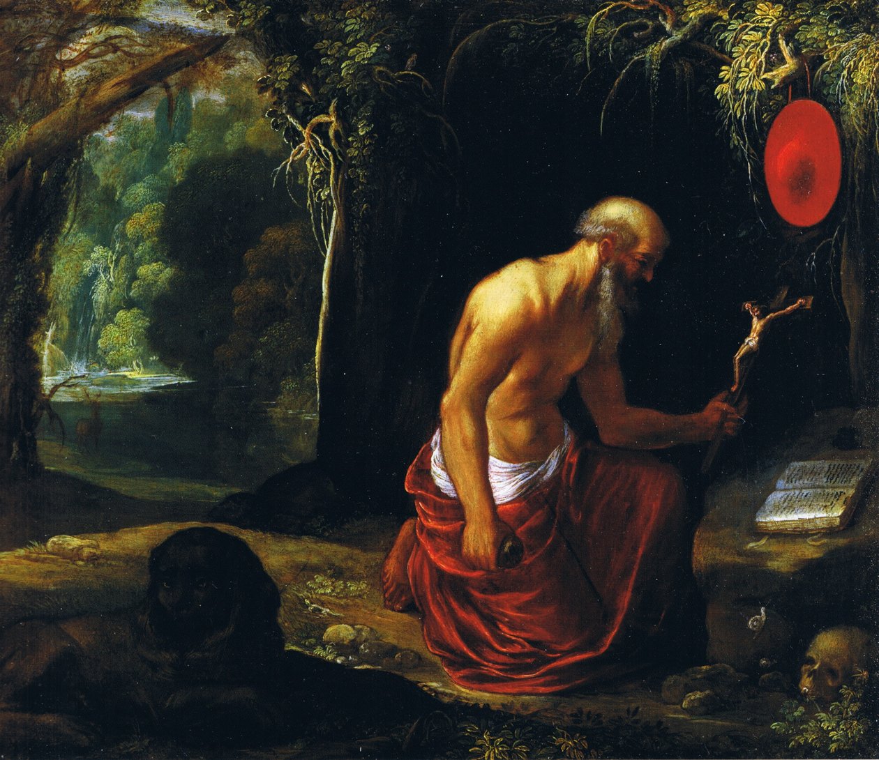 San Jerónimo en el desierto de Adam Elsheimer