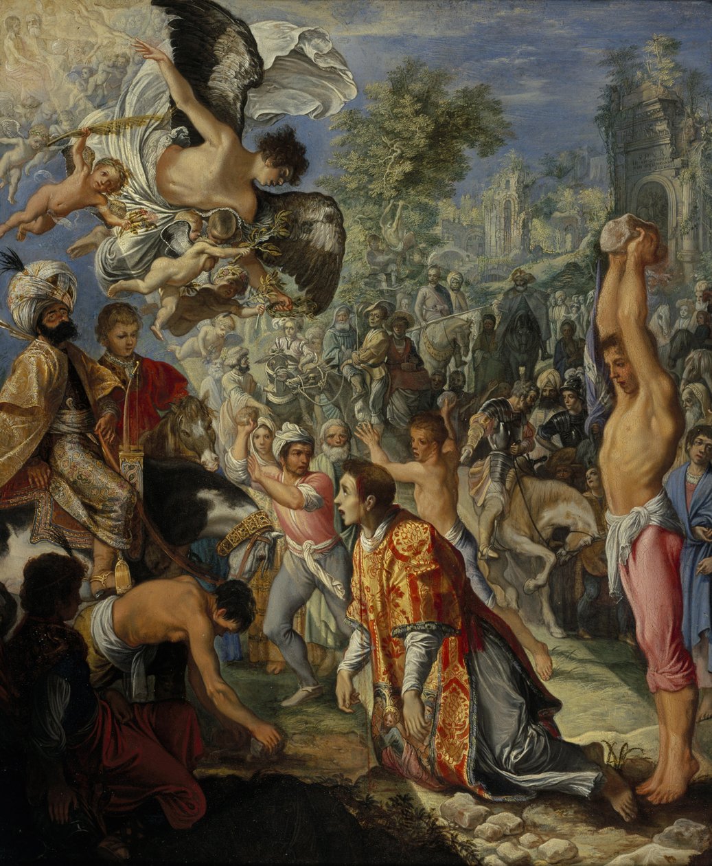 La lapidación de San Esteban de Adam Elsheimer