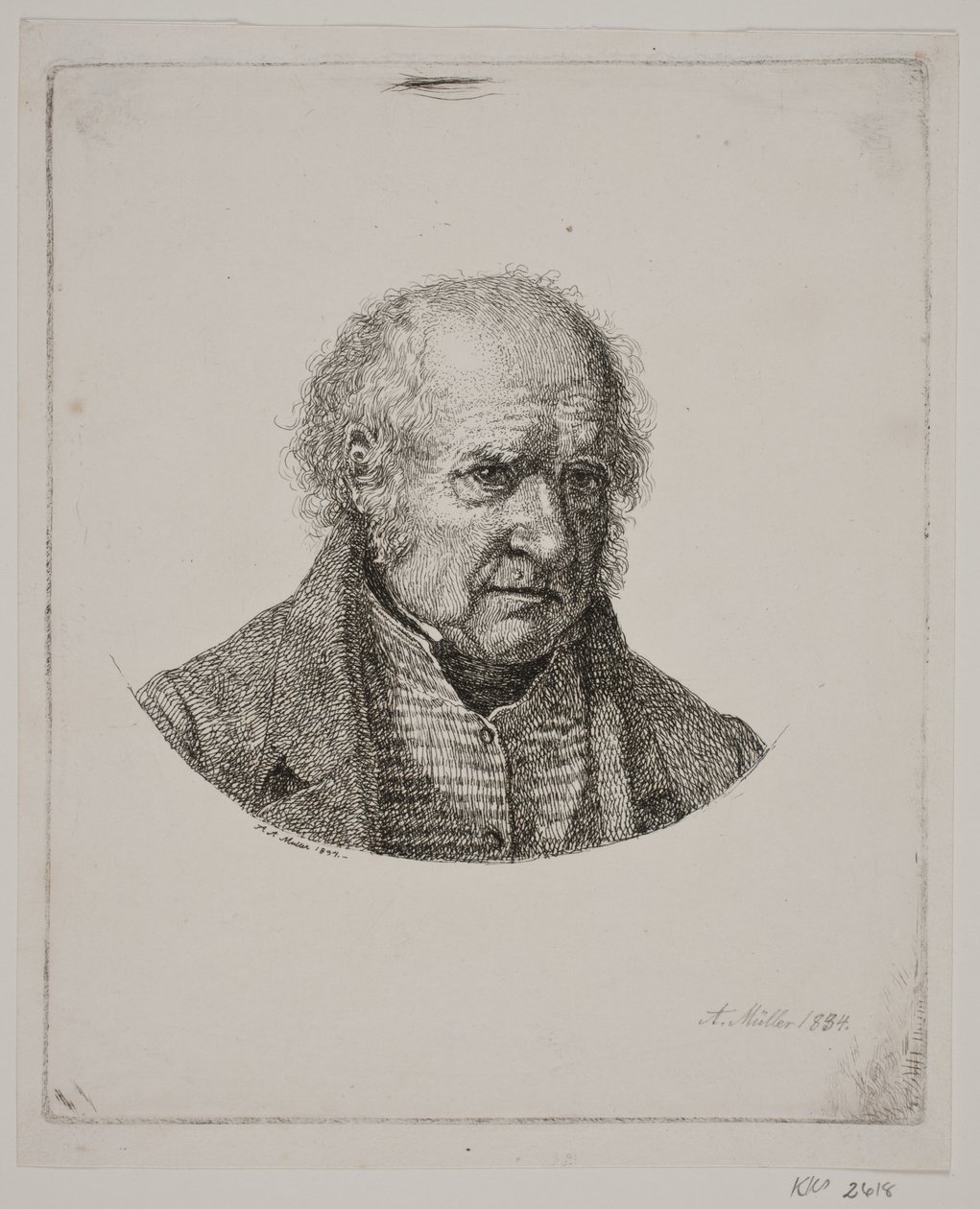 Retrato de un hombre mayor de Adam Müller
