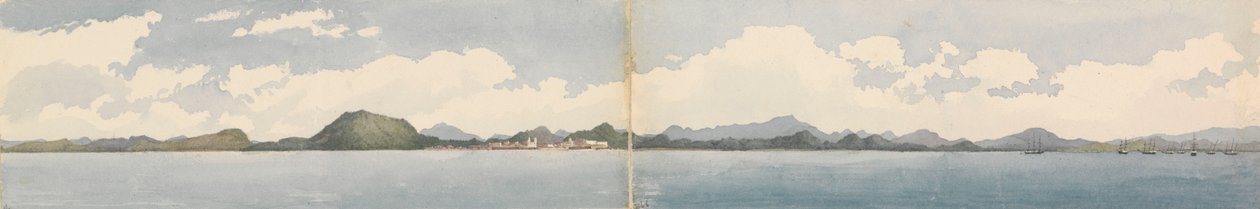 Panamá, marzo de 1850 (acuarela) de Admiral Sir Edward Gennys Fanshawe