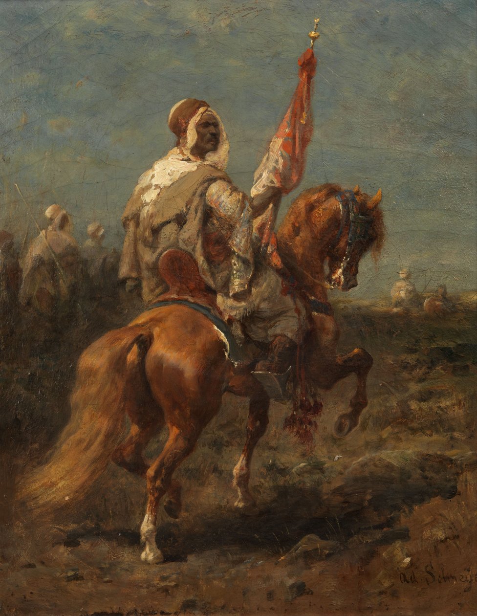 Jinete árabe de Adolf Schreyer