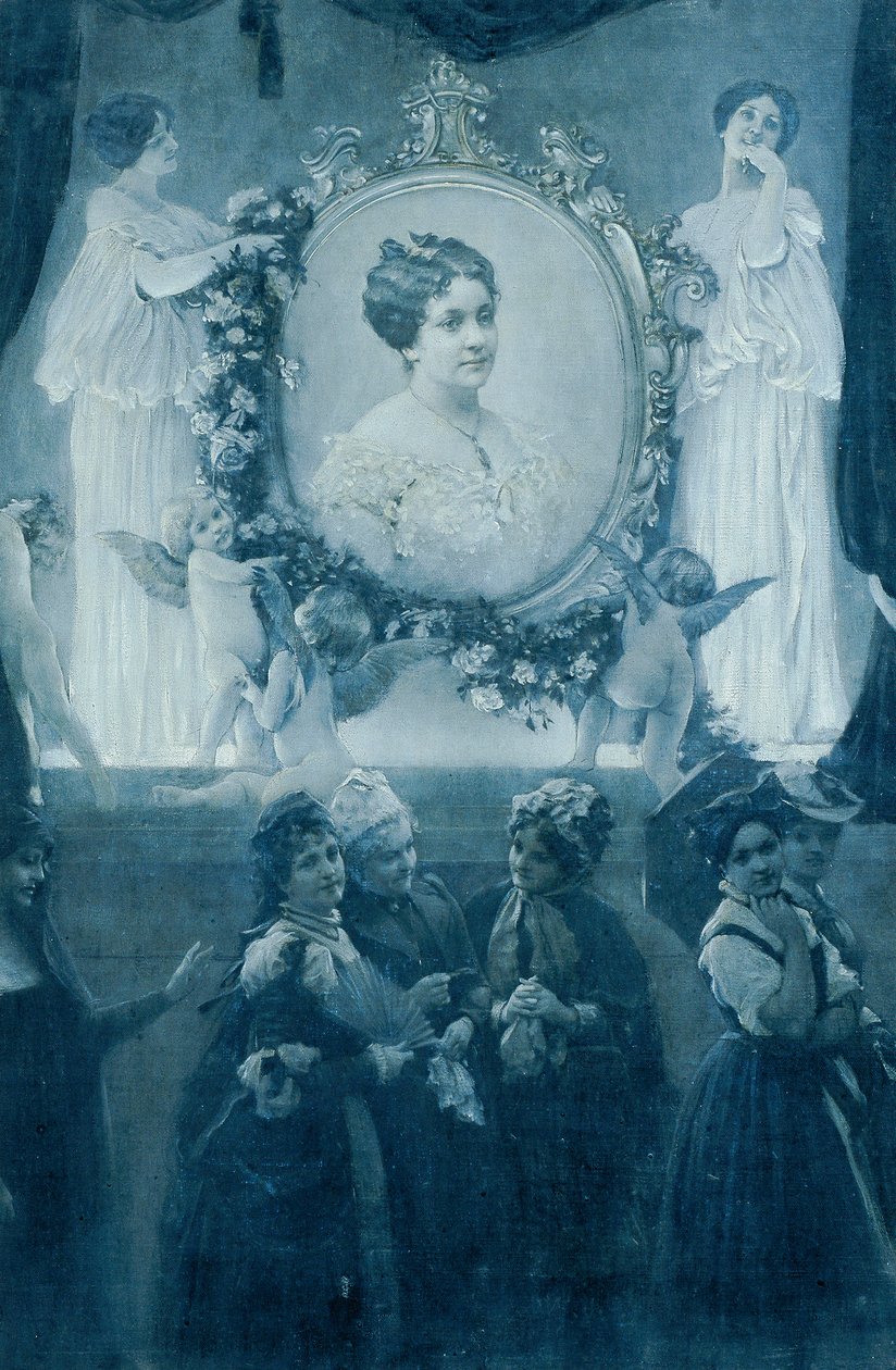 La actriz Helene Hartmann de Adolf Hiremy Hirschl