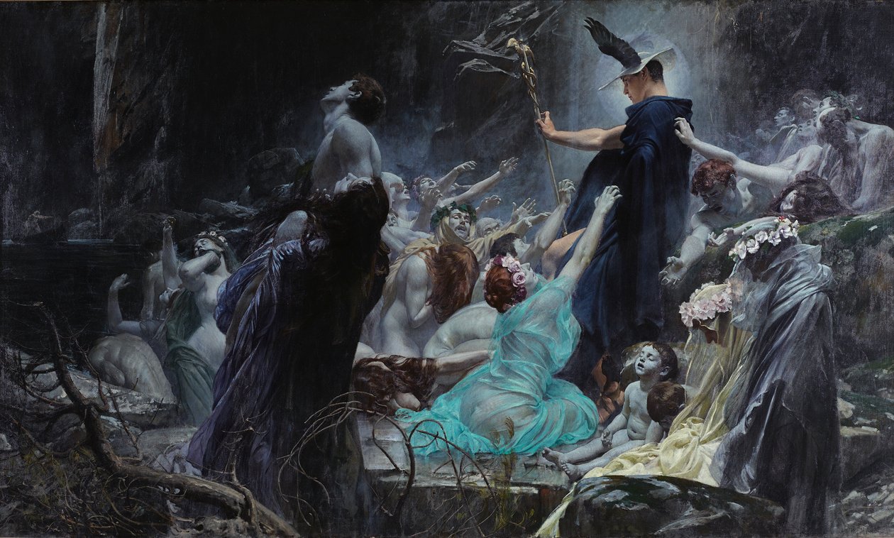 Las almas del Acheron de Adolf Hiremy Hirschl