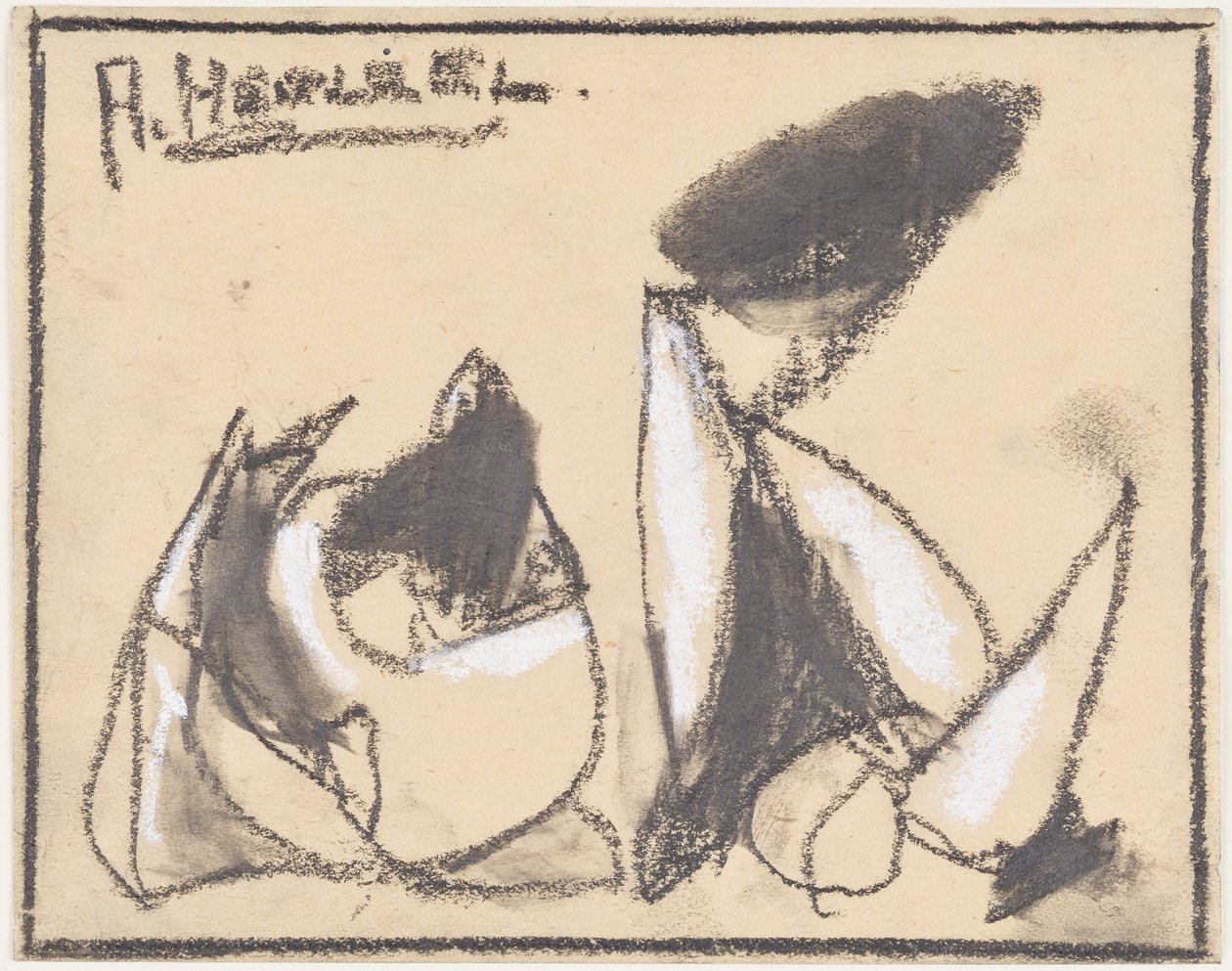 Composición abstracta de Adolf Holzel