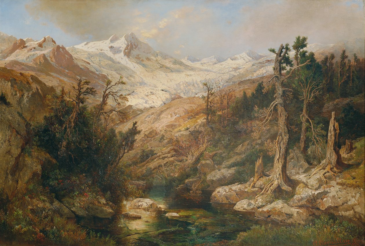 Rauriser Goldberggletscher de Adolf Obermüllner