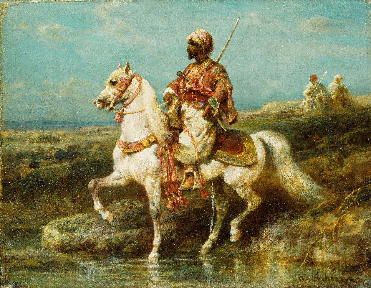 Jinete árabe de Adolf Schreyer