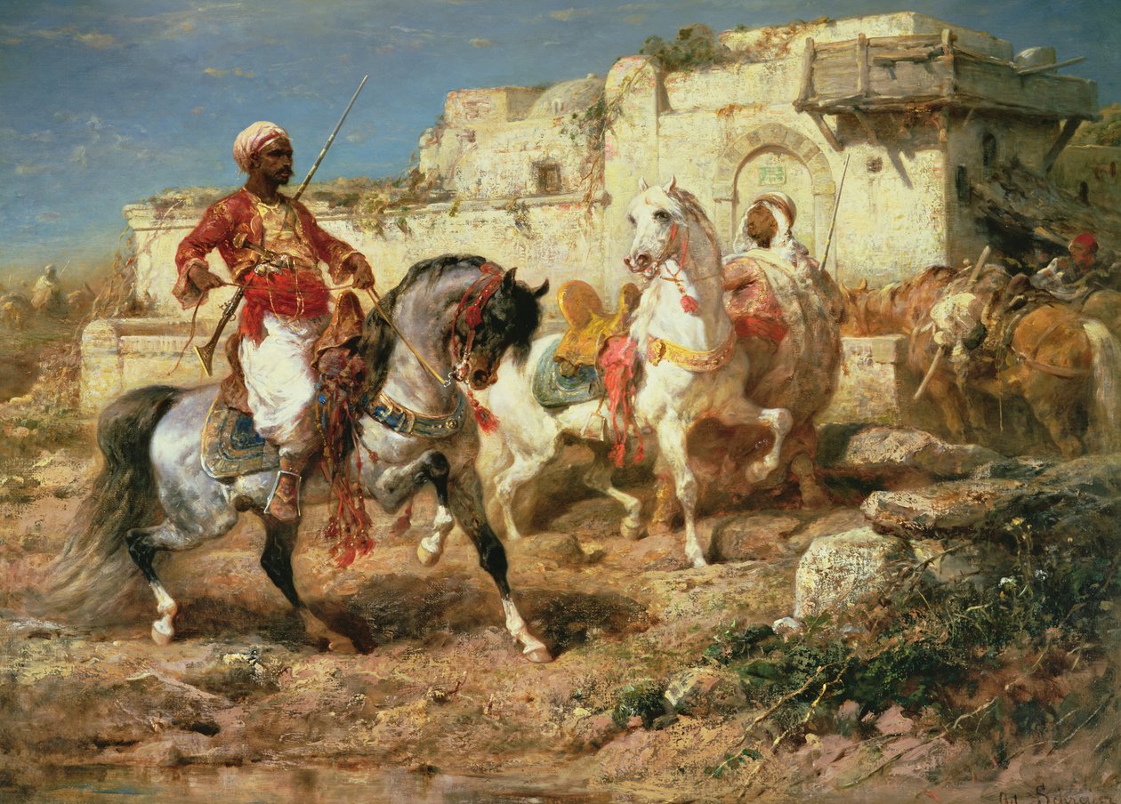 Jinetes árabes de Adolf Schreyer