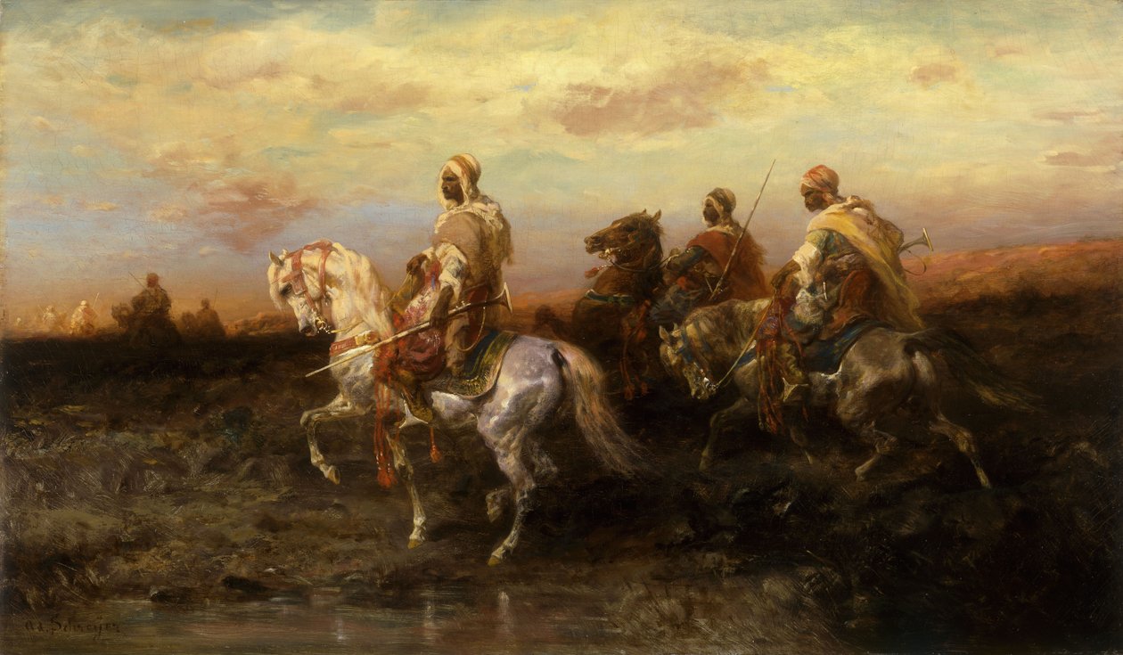 Jinetes árabes de Adolf Schreyer