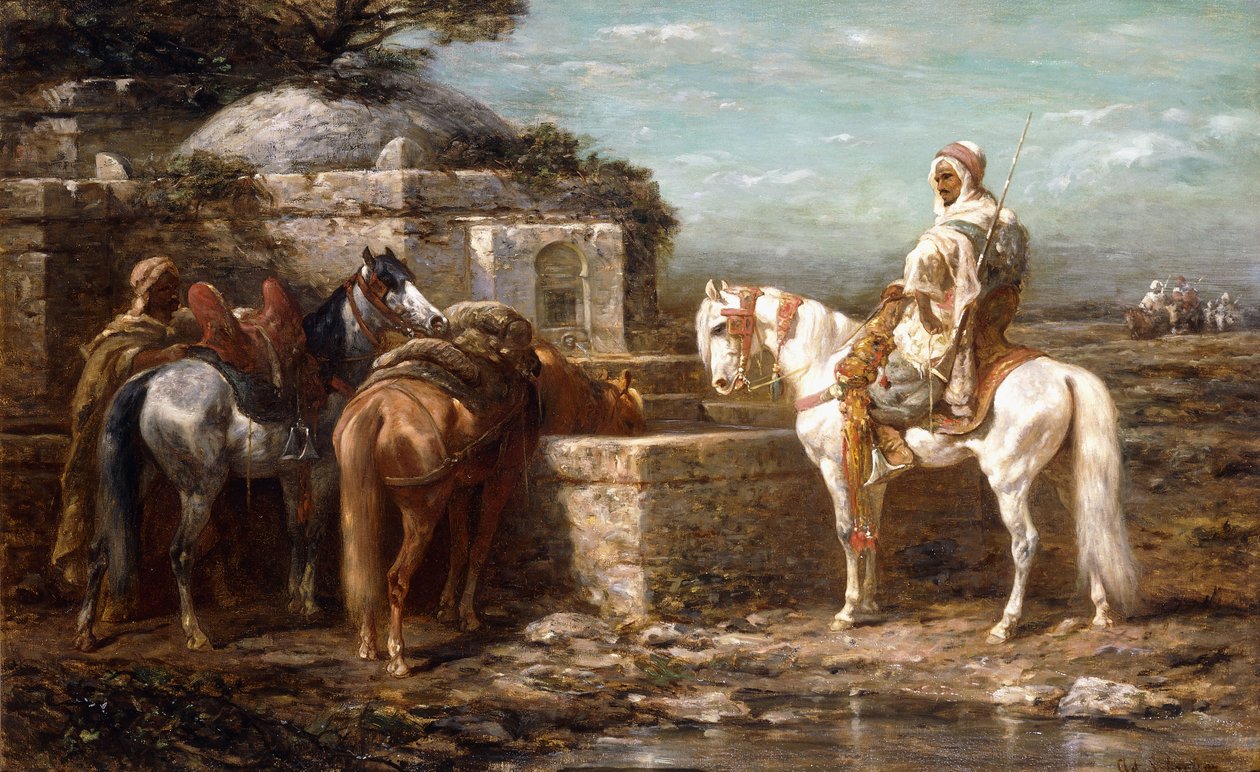En el pozo, siglo XIX de Adolf Schreyer