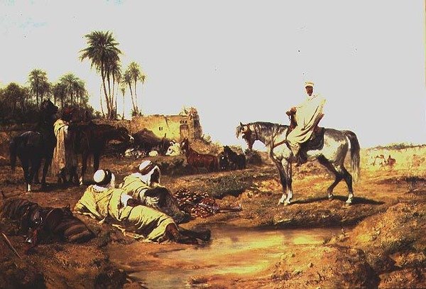 La parada en el pozo de Adolf Schreyer