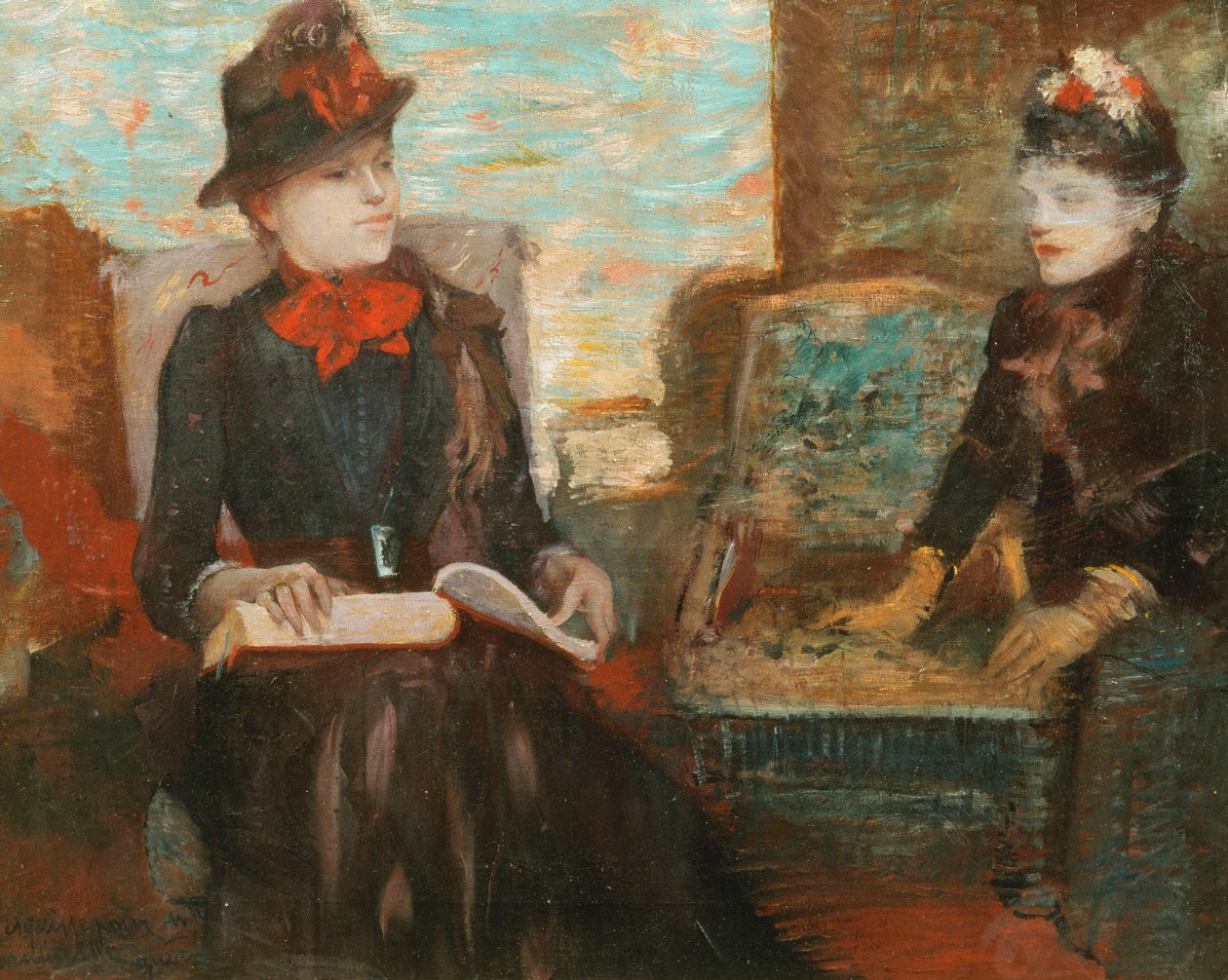 Retrato de señorita de Adolfo Guiard y Larrauri