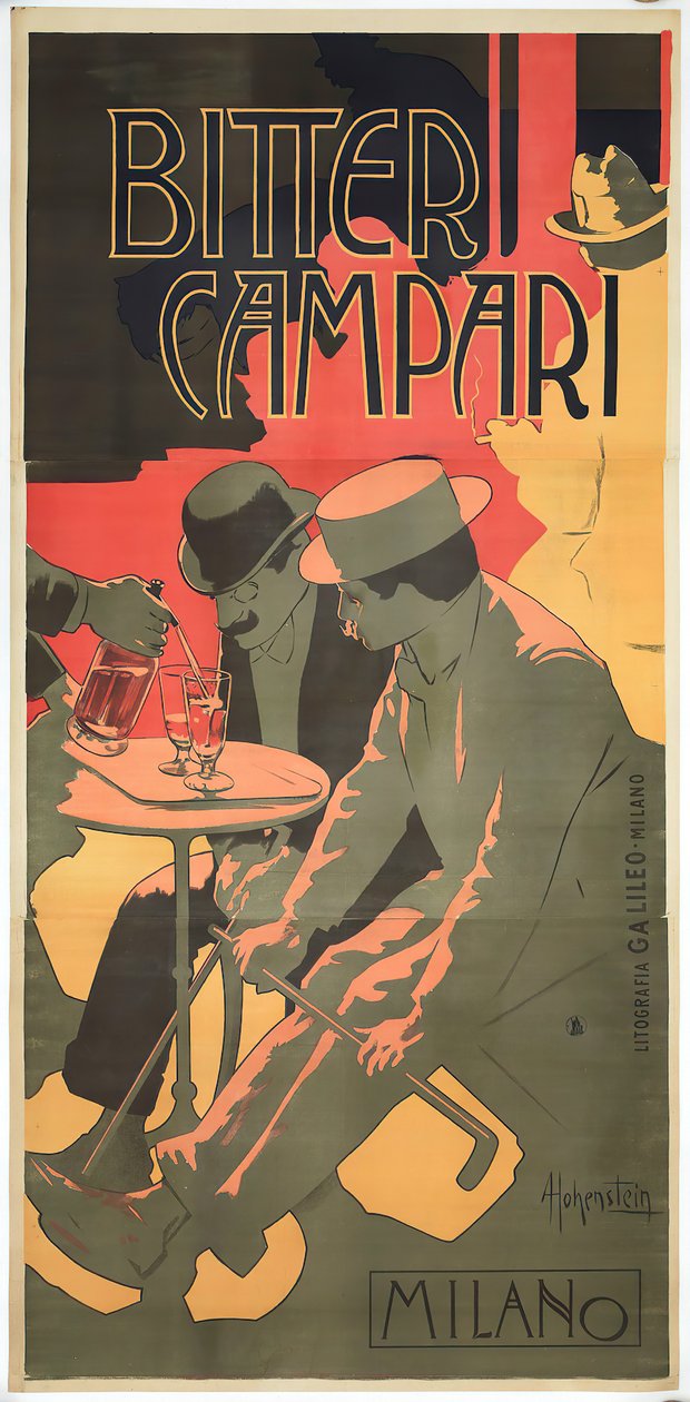 Bitter Campari, 1899 de Adolfo Hohenstein