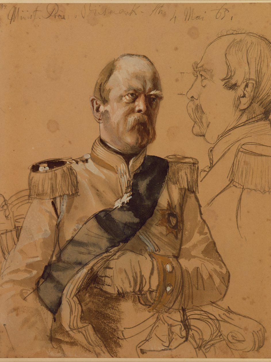 Príncipe Otto von Bismarck, 1865 de Adolph Menzel