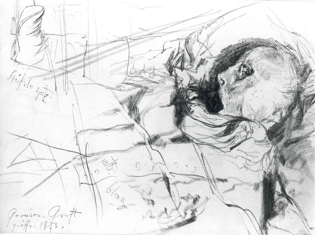 Calavera y botas de Adolph Menzel