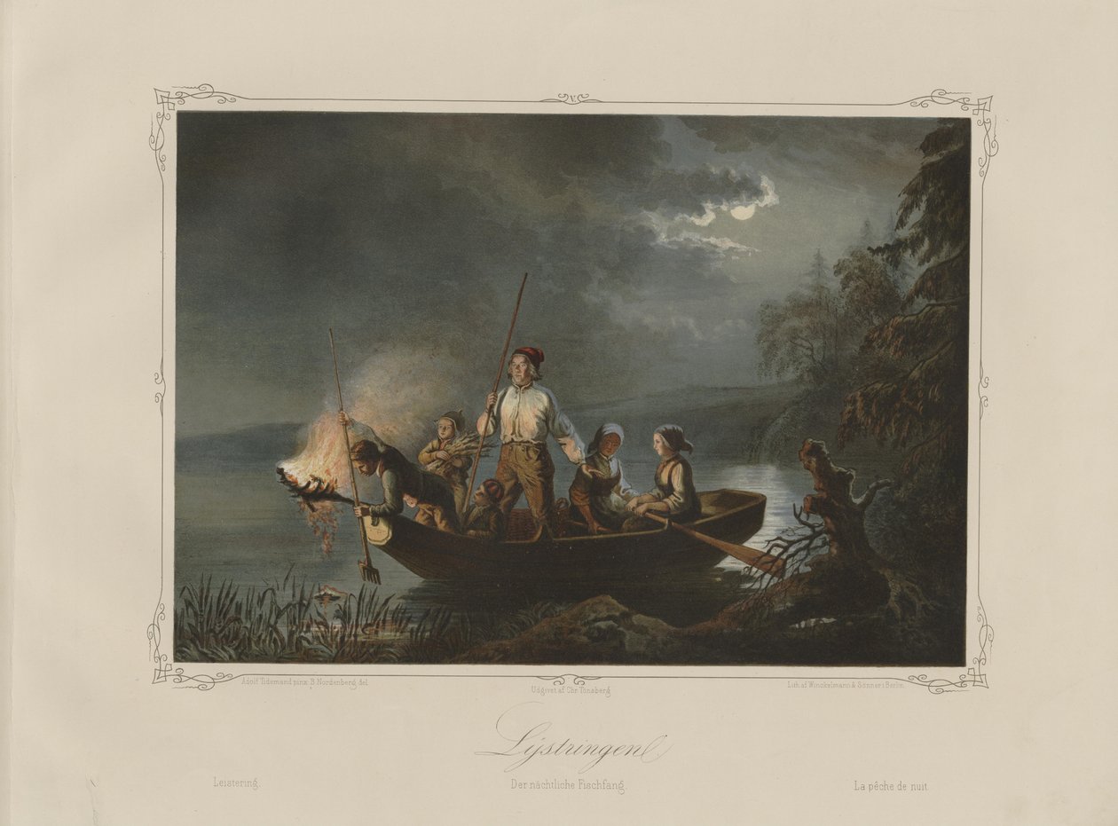 Ilustración tomada del libro Norske Folkelivsbilleder de Tidemand de Adolph Tidemand