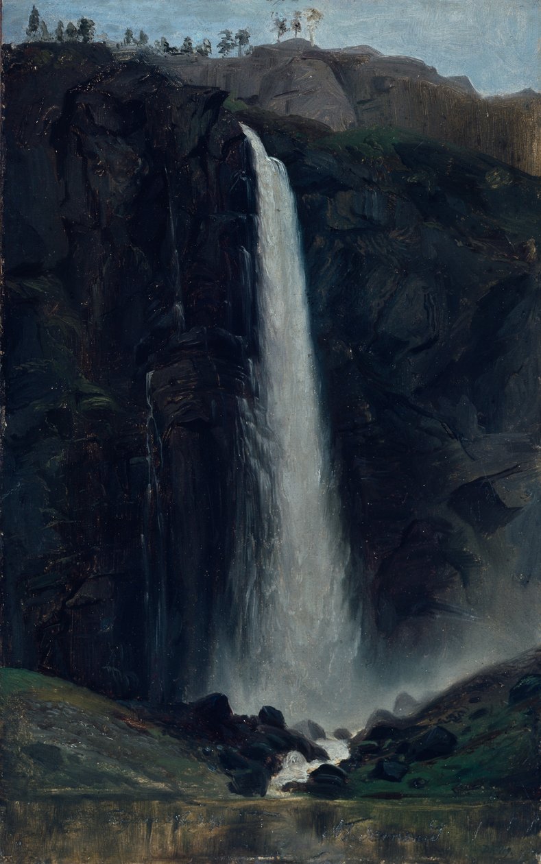 Cascada de Feigum (pintura) de Adolph Tidemand
