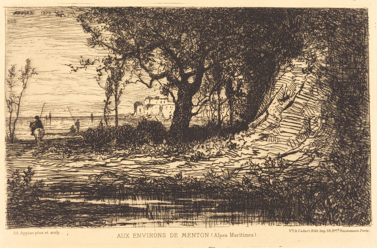 En los alrededores de Menton de Adolphe Appian
