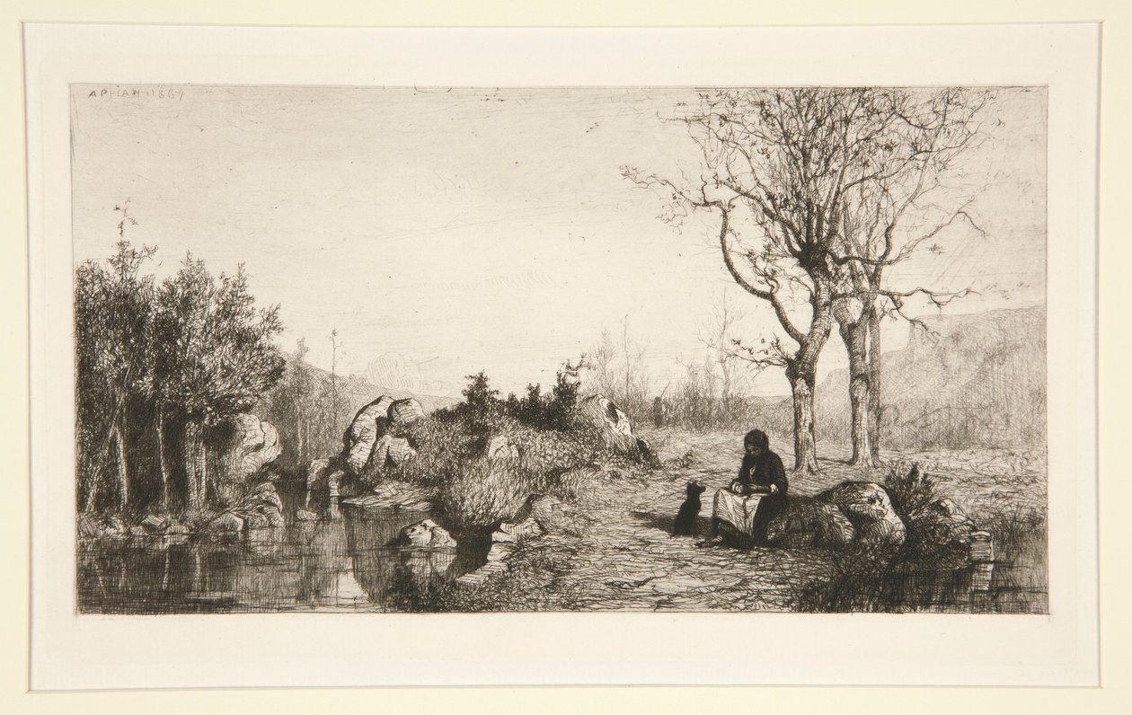 Orillas del arroyo en Rossilon (Ain) de Adolphe Appian