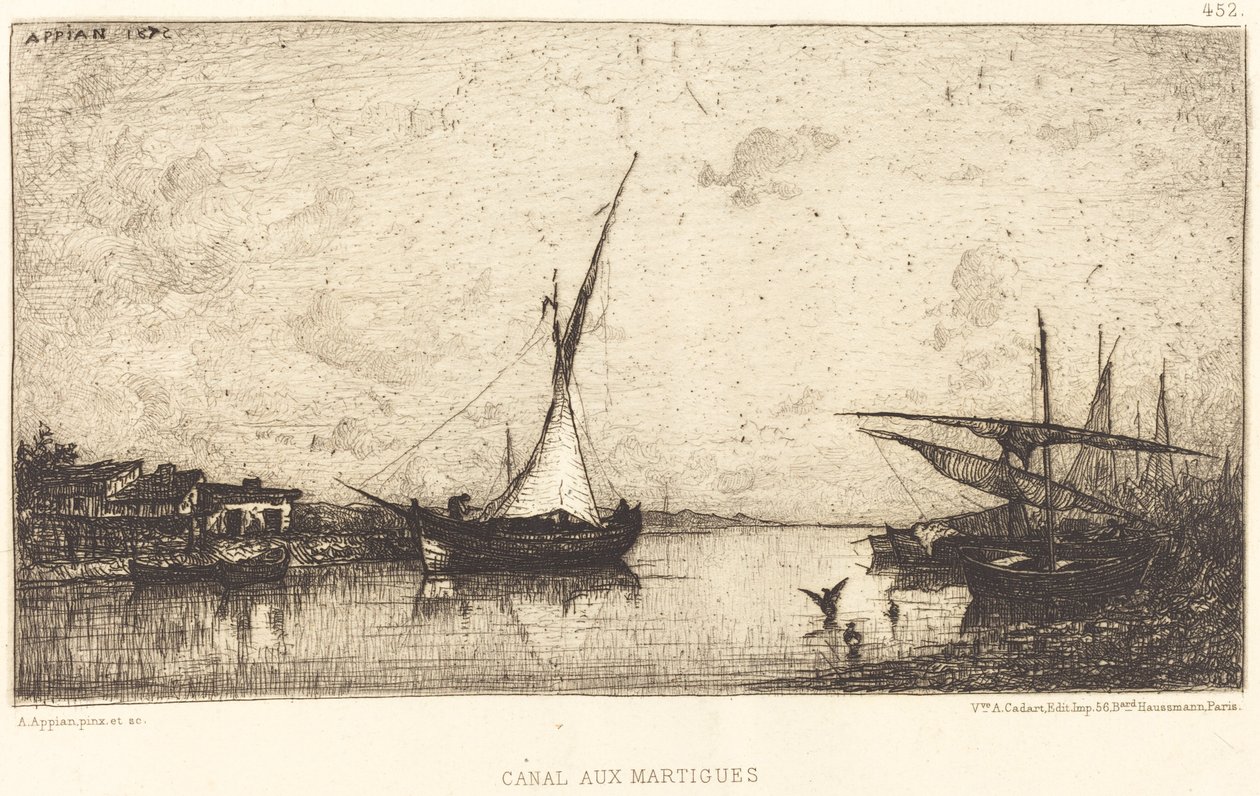 Canal en Martiques de Adolphe Appian